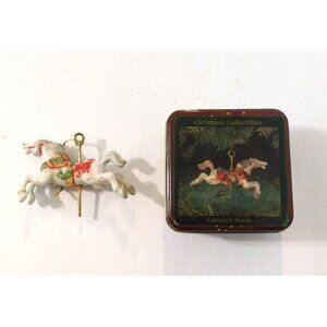 Willitts Designs Galloping Carousel Horse Christmas Ornament 4 x 3 Head Up 5304